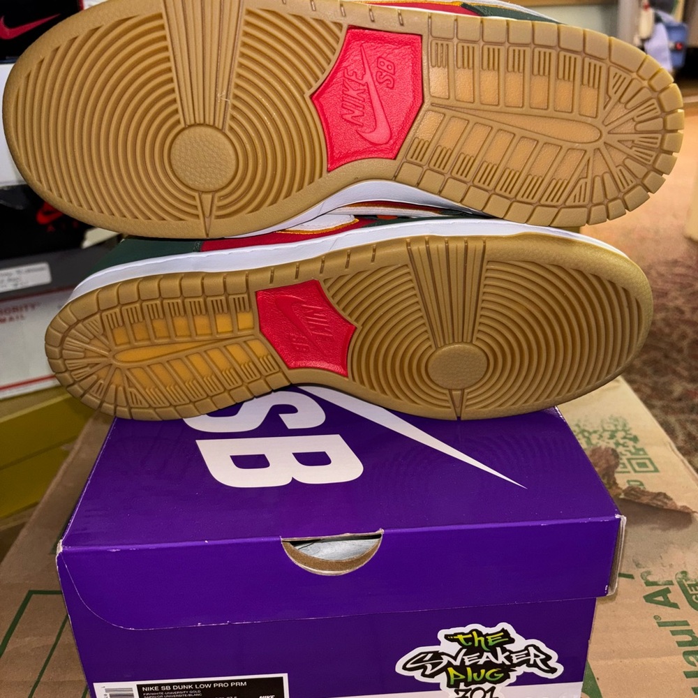 Nike Dunk Low Green and Red Sneakers sonic lo sb - Picture 4 of 4
